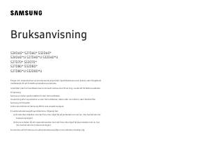 Bruksanvisning Samsung S24D600UAU LED skärm