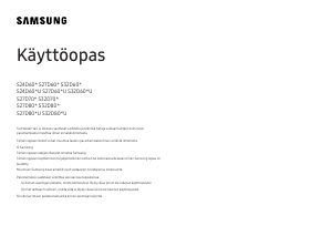 Käyttöohje Samsung S27D706EAU LED-näyttö