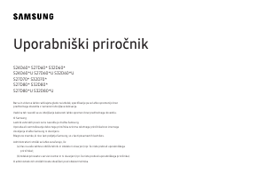 Priročnik Samsung S27D800UAU LED-zaslon