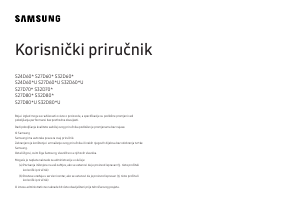 Priručnik Samsung S27D800UAU LED zaslon
