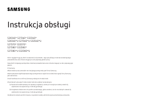 Instrukcja Samsung S27D800UAU Monitor LED