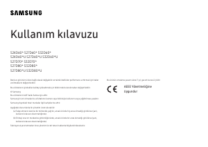 Kullanım kılavuzu Samsung S27D800UAU LED ekran