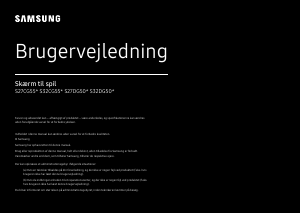 Brugsanvisning Samsung S27DG502EU LED-skærm