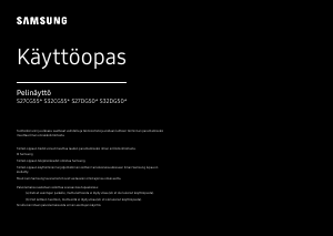 Käyttöohje Samsung S27DG502EU LED-näyttö