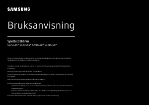 Bruksanvisning Samsung S27DG502EU LED skärm