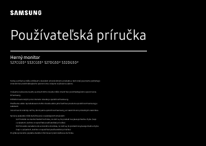 Návod Samsung S27DG502EU LED monitor