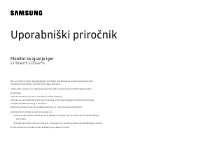 Priročnik Samsung S27DG602SU LED-zaslon