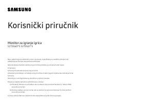 Priručnik Samsung S27DG602SU LED zaslon