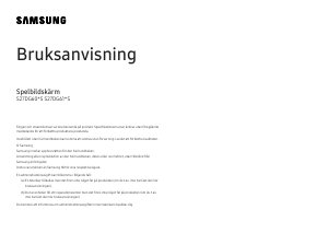 Bruksanvisning Samsung S27DG602SU LED skärm