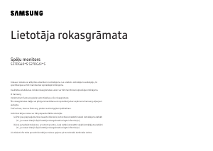 Rokasgrāmata Samsung S27DG602SU Gaismas diožu monitors