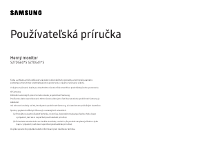 Návod Samsung S27DG602SU LED monitor