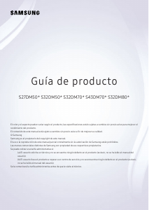Manual de uso Samsung S27DM502EU Monitor de LED