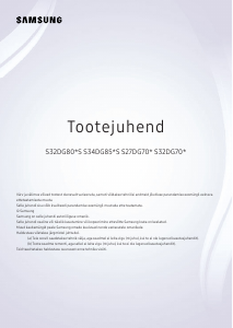 Kasutusjuhend Samsung S32DG802SU LED-kuvar
