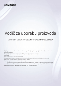 Priručnik Samsung S32DM702UU LED zaslon
