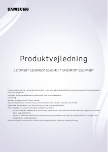 Brugsanvisning Samsung S32DM702UU LED-skærm