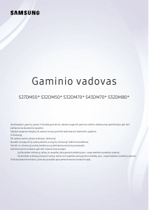 Vadovas Samsung S32DM702UU LED monitorius