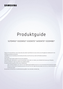 Bruksanvisning Samsung S32DM801UU LED skärm