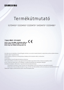 Használati útmutató Samsung S32DM801UU LED-es monitor