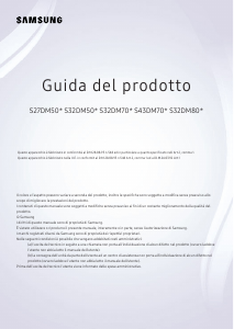 Manuale Samsung S32DM801UU Monitor LED