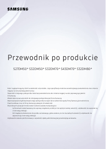 Instrukcja Samsung S43DM702UU Monitor LED