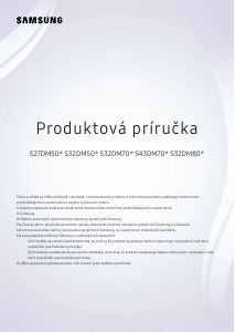 Návod Samsung S43DM702UU LED monitor
