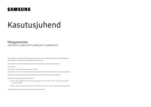 Kasutusjuhend Samsung S49DG934SU LED-kuvar