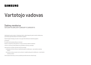 Vadovas Samsung S49DG934SU LED monitorius