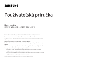 Návod Samsung S49DG934SU LED monitor