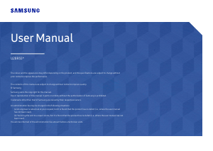 Manual Samsung U28R550UQP LED Monitor