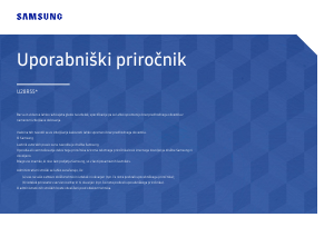 Priročnik Samsung U28R550UQP LED-zaslon