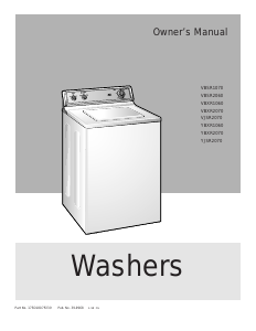 Manual GE VBXR2070 Washing Machine