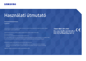 Használati útmutató Samsung U32R591CWP LED-es monitor