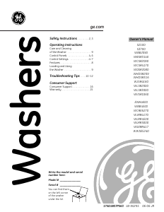 Handleiding GE WBSR3140 Wasmachine