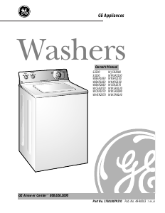 Manual GE WHSR2070 Washing Machine
