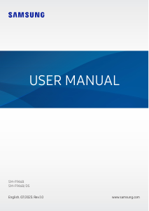 Manual Samsung SM-F946B/DS Galaxy Z Mobile Phone