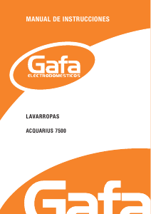 Manual de uso Gafa Acquarius 7500 Lavadora