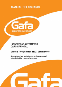 Manual de uso Gafa Genesis 6600 Lavadora