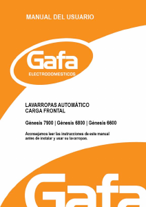 Manual de uso Gafa Genesis 7900 Lavadora