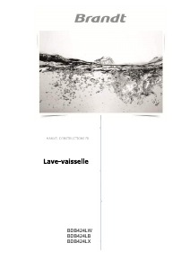 Mode d’emploi Brandt BDB424LX Lave-vaisselle