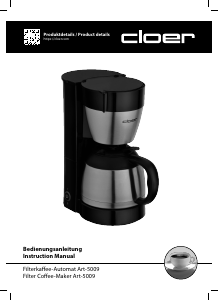 Brugsanvisning Cloer 5009 Kaffemaskine