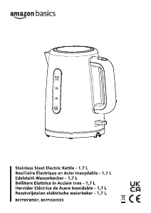 Manual de uso AmazonBasics B07PDYW9D7 Hervidor