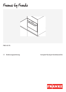 Bedienungsanleitung Franke FMO 45 FS Backofen