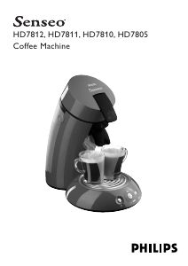 Mode d’emploi Philips HD7805 Senseo Cafetière