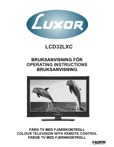 Handleiding Luxor LCD32LXC LCD televisie