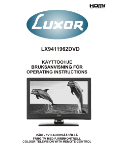 Käyttöohje Luxor LX9411962DVD Nestekidetelevisio