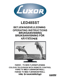 Käyttöohje Luxor LED48SST Nestekidetelevisio