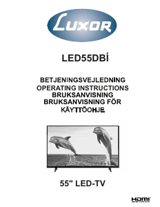 Käyttöohje Luxor LED55DBi LED-televisio