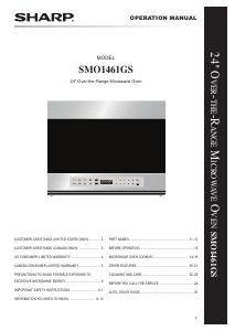 Handleiding Sharp SMO1461GS Magnetron