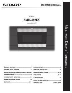 Handleiding Sharp SMD2489ES Magnetron