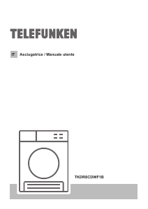 Manuale Telefunken TKDR8CDWF1B Asciugatrice